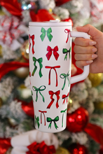 Load image into Gallery viewer, Midnight Bow Christmas Edition Sleek Tumbler