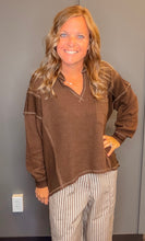 Load image into Gallery viewer, Easy Does It Split Neck Knit Top