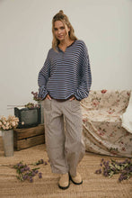 Load image into Gallery viewer, Just My Type Henley Sweater