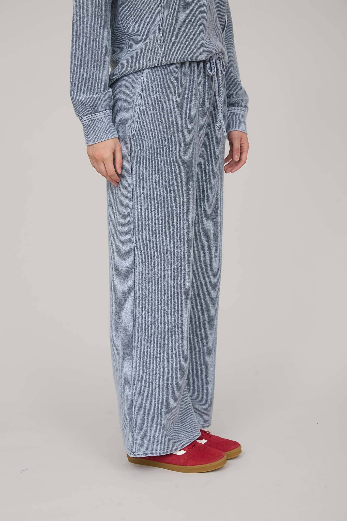 In My Comfy Era Mineral Washed High Waist Drawstring Lounge Pants