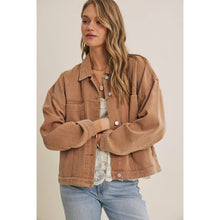 Load image into Gallery viewer, Rustic Road Mineral-Washed Twill Oversized Layering Jacket