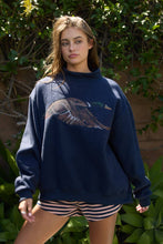 Load image into Gallery viewer, Lucky Duck Reversible Mock-Neck Sweatshirt