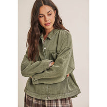 Load image into Gallery viewer, Rustic Road Mineral-Washed Twill Oversized Layering Jacket