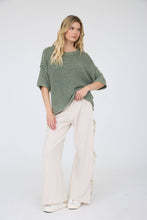 Load image into Gallery viewer, Faded Indigo Knit Sweater
