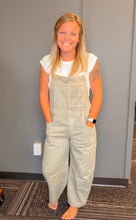 Load image into Gallery viewer, Easy Days Wide Leg Cropped Overalls