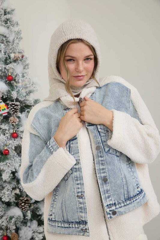 Cold Front Sherpa Denim Jacket
