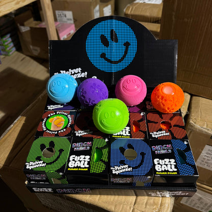 Squishy Fuzzy Smiley Face Ball