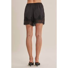 Load image into Gallery viewer, Soft Evening Satin Lace Elastic Waist Shorts