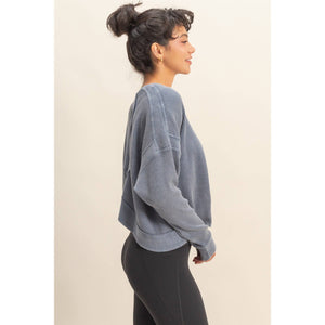 Can’t Crop the Feeling Open Back Knit Top