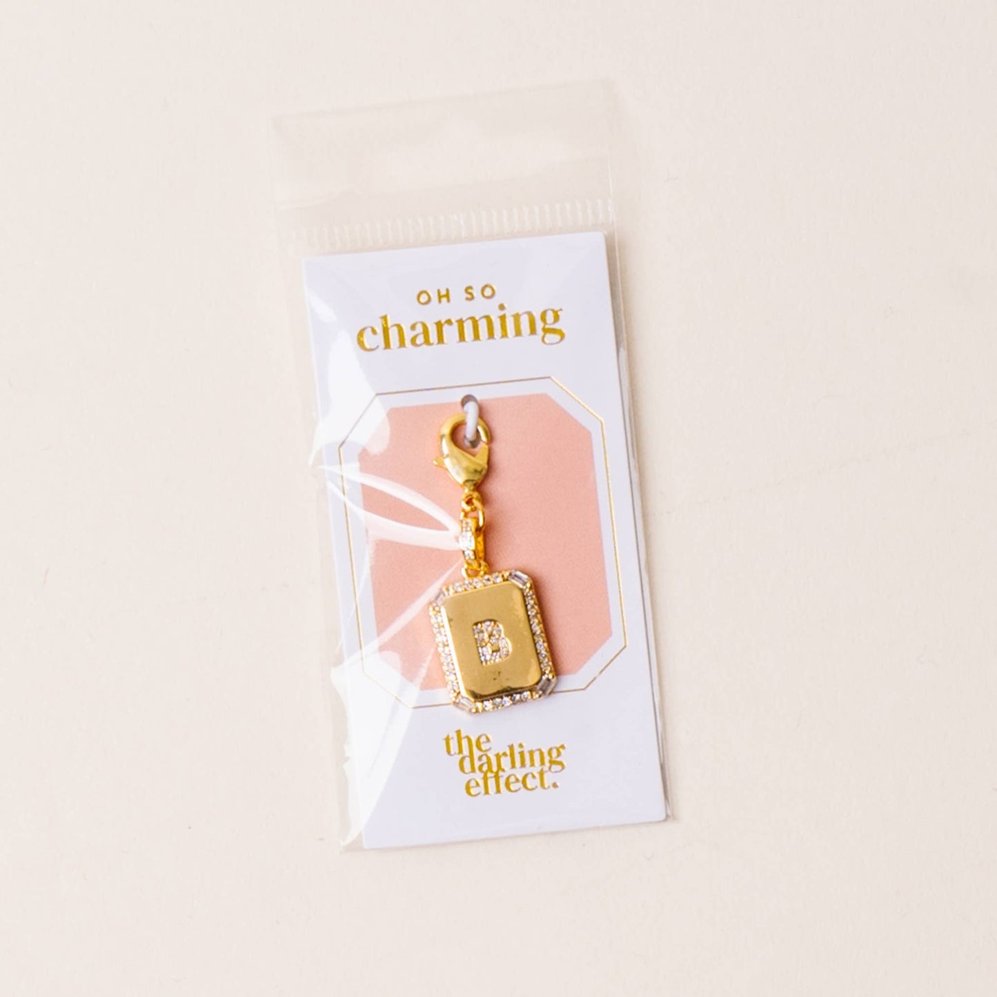 Jewelry Charm Initial Letter Gold
