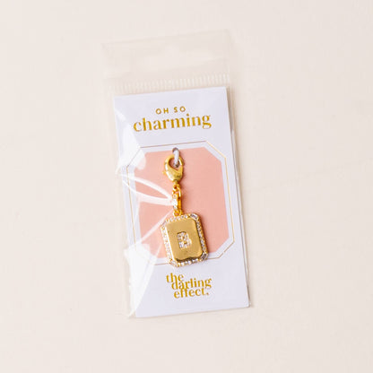 Jewelry Charm Initial Letter Gold
