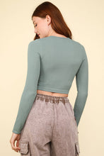 Load image into Gallery viewer, The Clean Slate Fitted Crop Henley Top