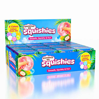 Coconut Oil Squishies Solid Squish Fidget Stress Ball Assorted Colors