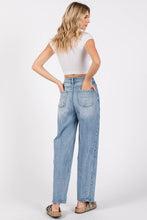 Load image into Gallery viewer, LM SIDE SEAM DETAILING HIGH RISE COMFORT BARREL JEANS