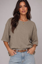Load image into Gallery viewer, NT12901-Textured Short Sleeve Top