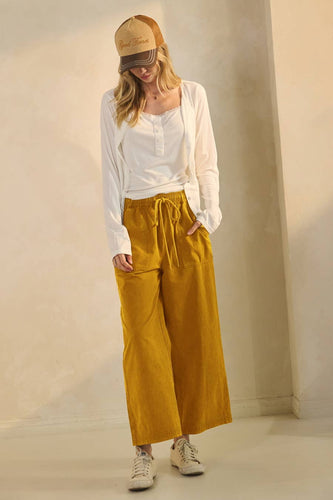 Wide-leg Acid Washed Pants