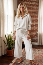 Load image into Gallery viewer, Scuba Half Zip Pullover &amp; Wide Leg Pants Set