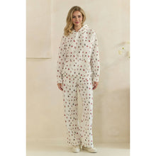 Load image into Gallery viewer, Cozy Holiday Print Lounge Hoodie