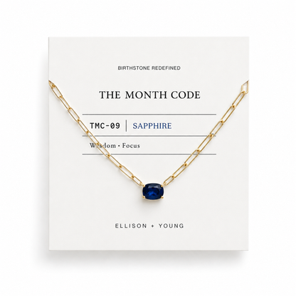 The Month Code Birthstone Necklace Collection