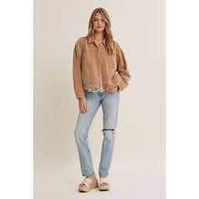Load image into Gallery viewer, Rustic Road Mineral-Washed Twill Oversized Layering Jacket