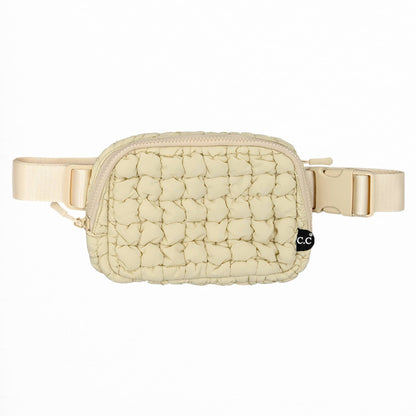 CC Quilted Puffer Belt Bag Fanny Pack