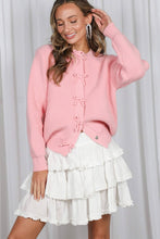 Load image into Gallery viewer, Pretty in Bows Snap Button Cardigan Sweater