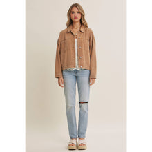 Load image into Gallery viewer, Rustic Road Mineral-Washed Twill Oversized Layering Jacket