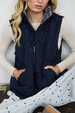 Load image into Gallery viewer, Plaid About You Quilted Zip-Up Vest