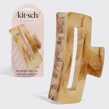 Load image into Gallery viewer, Recycled Plastic Jumbo Open Shape Claw Clip - Chocolate Marble