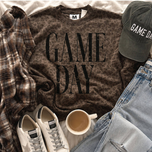 Leopard Game Day Varsity Sweatshirt