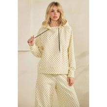 Load image into Gallery viewer, Cozy Micro Polka Dot Hoodie
