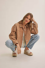 Load image into Gallery viewer, Rustic Road Mineral-Washed Twill Oversized Layering Jacket