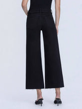 Load image into Gallery viewer, Onyx Cropped Wide Leg Jeans