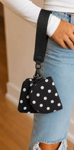 Load image into Gallery viewer, Polka Dot Dual Pouch Wristlet