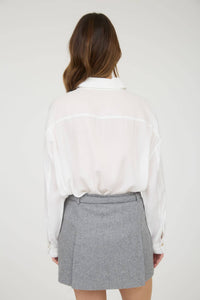 OVERSIZED BUTTON DOWN LONG SLEEVE SHIRT
