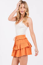 Load image into Gallery viewer, Tiered Gauze Ruffle Mini Skirt