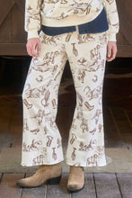 Load image into Gallery viewer, WESTERN PRINT ELASTIC WAIST JOGGERS