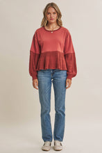 Load image into Gallery viewer, Soft Autumn Mixed Media Sweatshirt