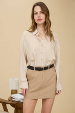 Load image into Gallery viewer, OVERSIZED BUTTON DOWN LONG SLEEVE SHIRT
