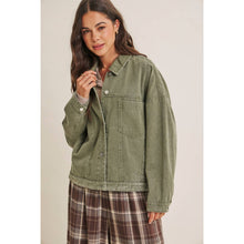 Load image into Gallery viewer, Rustic Road Mineral-Washed Twill Oversized Layering Jacket