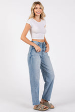 Load image into Gallery viewer, LM SIDE SEAM DETAILING HIGH RISE COMFORT BARREL JEANS