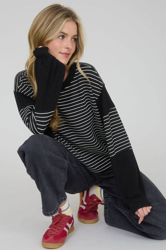 Chasing Lines Striped Knit Top
