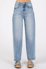 Load image into Gallery viewer, LM SIDE SEAM DETAILING HIGH RISE COMFORT BARREL JEANS