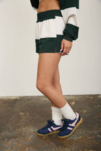 Load image into Gallery viewer, WIDE STRIPE ELASTIC WAIST KNIT SHORTS