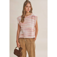 Load image into Gallery viewer, Soft Horizon Space-Dye Side Button Sweater Vest