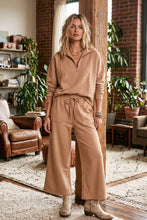 Load image into Gallery viewer, Scuba Half Zip Pullover &amp; Wide Leg Pants Set