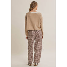 Load image into Gallery viewer, Easy Day Relaxed Gingham Cotton Barrel Leg Pants