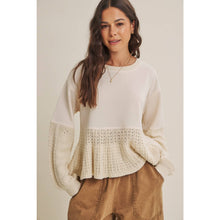 Load image into Gallery viewer, Soft Autumn Mixed Media Sweatshirt