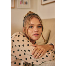 Load image into Gallery viewer, Spot On Polka Dot Half-Zip Pullover Sweatshirt