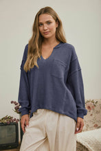 Load image into Gallery viewer, Easy Does It Split Neck Knit Top